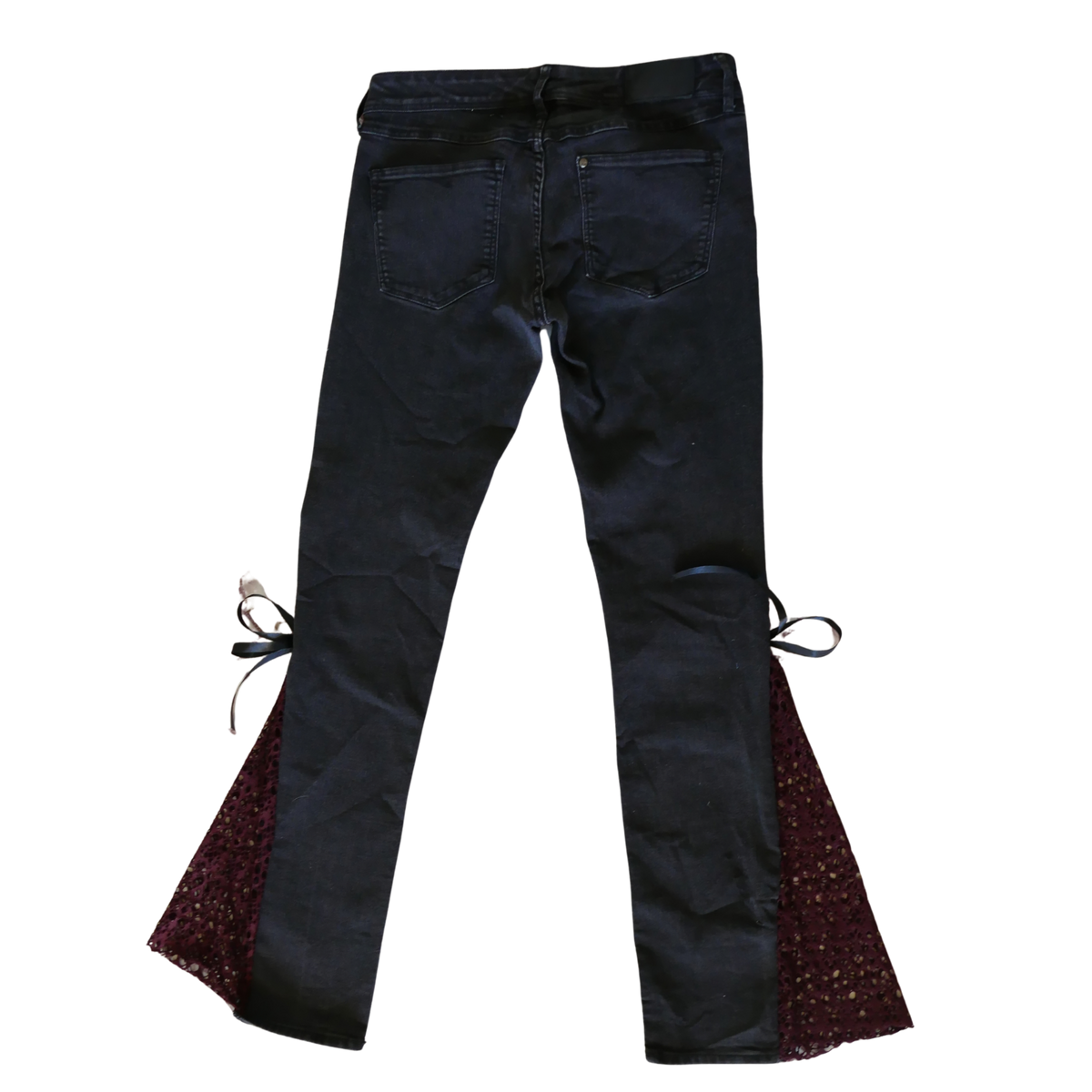 Jeans with lace